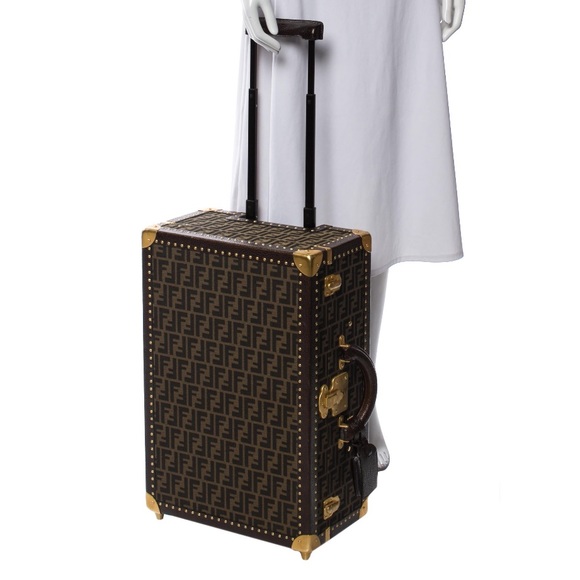 Fendi unisex FF Zucca monogram logo luggage trunk briefcase bag !collectable! - Picture 4 of 17